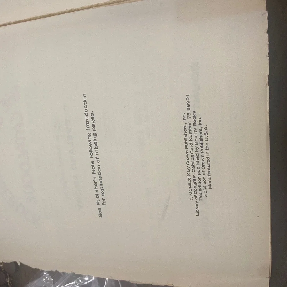 1902 Sears Roebuck Catalogue Bounty Books 1969 Reproduction Cleveland Amory